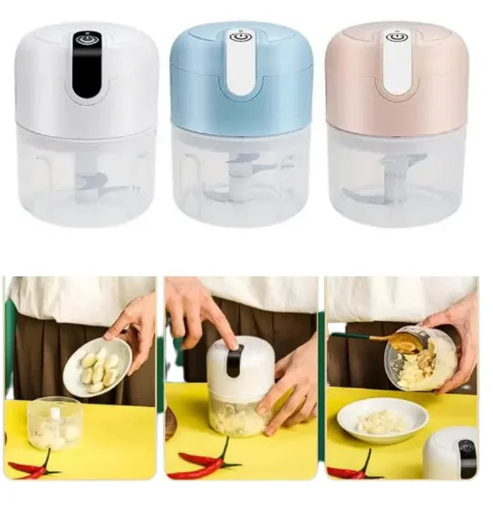 Mini Processador de Alimentos Elétrico