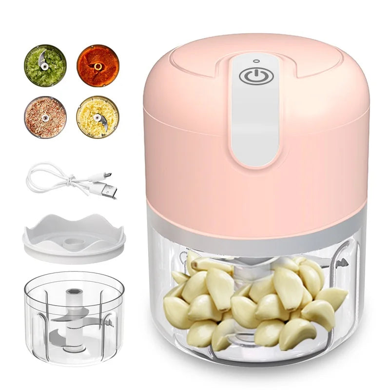 Mini Processador de Alimentos Elétrico