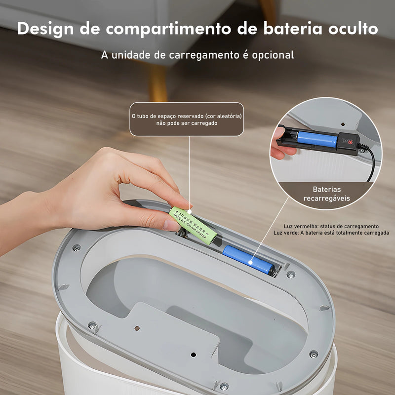 Lixeira com sensor automático
